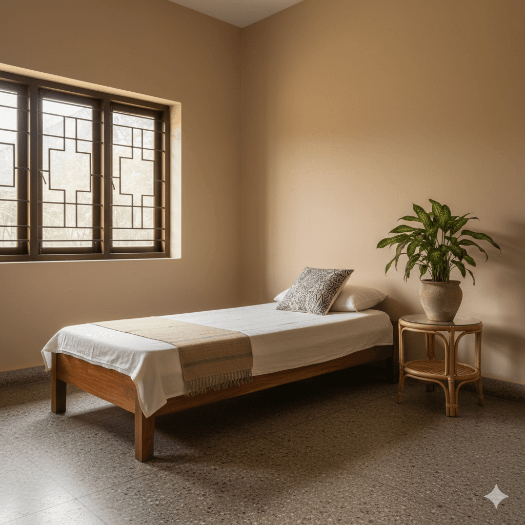 Upgraded interior staging in a Sri Lankan home, no text.